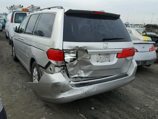 5FNRL38628B416234 - 2008 HONDA ODYSSEY EX SILVER photo 3