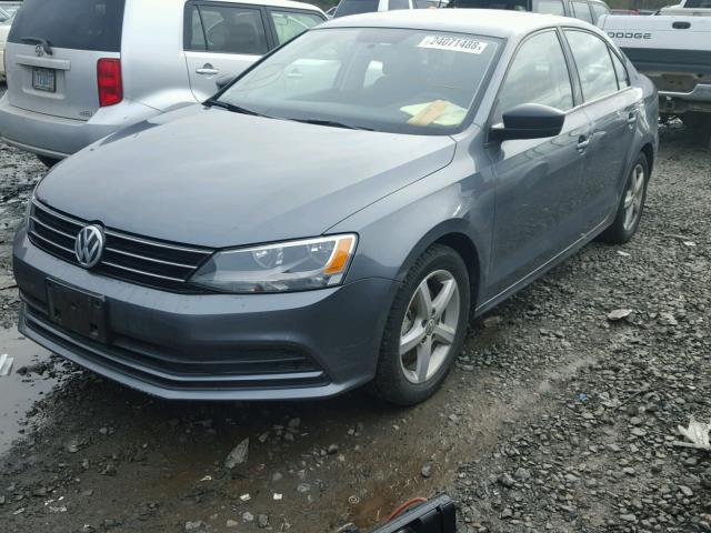 3VW267AJ7GM362760 - 2016 VOLKSWAGEN JETTA S GRAY photo 2