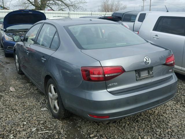 3VW267AJ7GM362760 - 2016 VOLKSWAGEN JETTA S GRAY photo 3