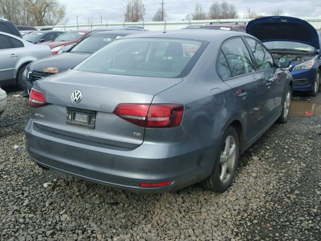 3VW267AJ7GM362760 - 2016 VOLKSWAGEN JETTA S GRAY photo 4