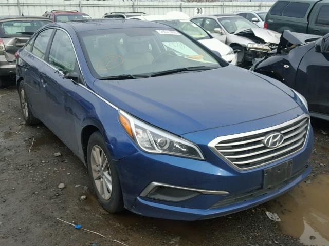 5NPE24AF2GH358739 - 2016 HYUNDAI SONATA SE BLUE photo 1