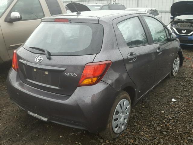 VNKKTUD36HA080302 - 2017 TOYOTA YARIS L GRAY photo 4