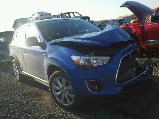 4A4AR3AW2FE061157 - 2015 MITSUBISHI OUTLANDER BLUE photo 1