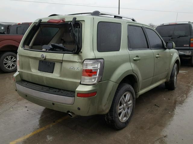 4M2CU97168KJ25504 - 2008 MERCURY MARINER PR GREEN photo 4