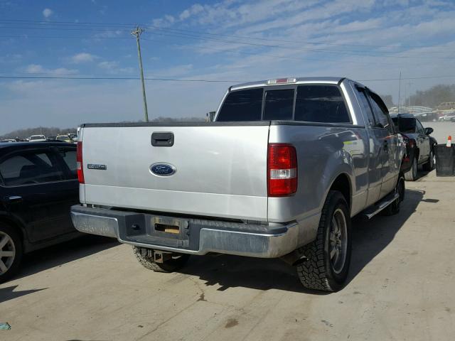 1FTPX14544FA05114 - 2004 FORD F150 SILVER photo 4