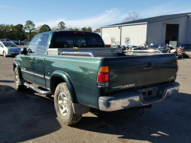 5TBRT38191S171012 - 2001 TOYOTA TUNDRA ACC GREEN photo 3