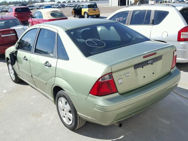 1FAFP34N17W118231 - 2007 FORD FOCUS ZX4 GREEN photo 3