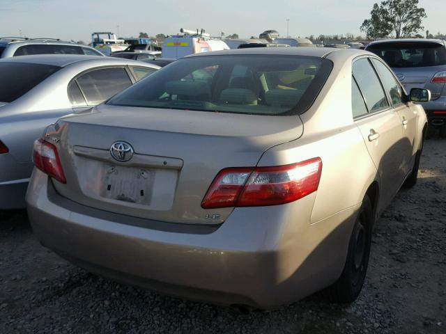4T1BE46K97U053501 - 2007 TOYOTA CAMRY NEW GOLD photo 4