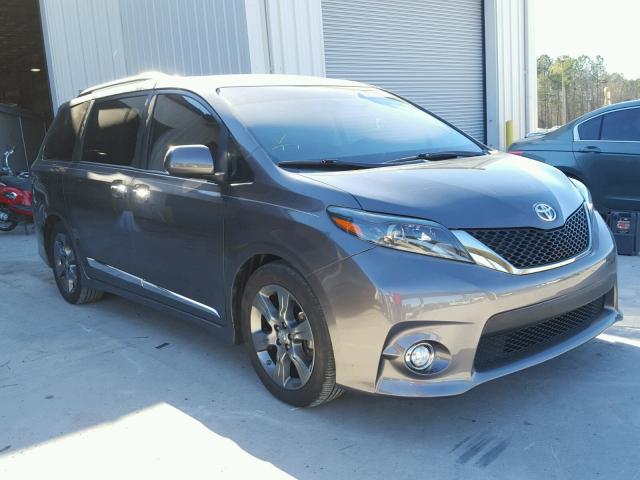 5TDXK3DC8FS593577 - 2015 TOYOTA SIENNA SPO GRAY photo 1