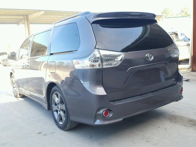 5TDXK3DC8FS593577 - 2015 TOYOTA SIENNA SPO GRAY photo 3