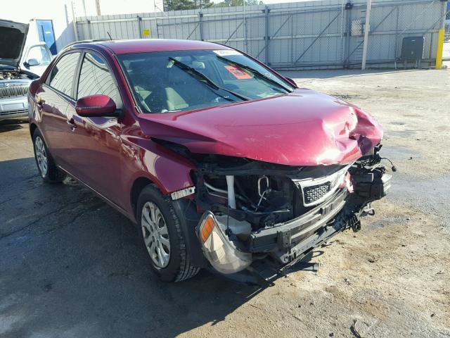 KNAFU4A27B5443965 - 2011 KIA FORTE EX RED photo 1