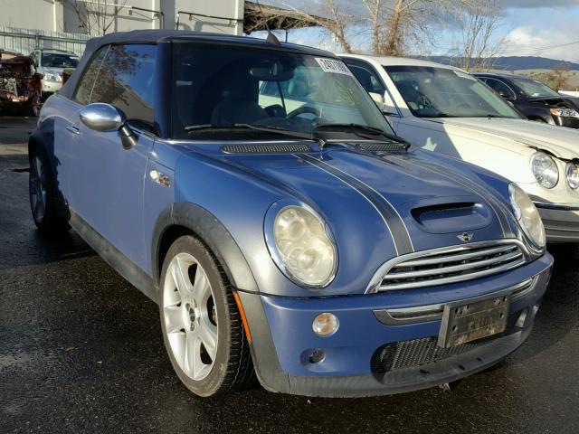 WMWRH33595TF84042 - 2005 MINI COOPER S BLUE photo 1