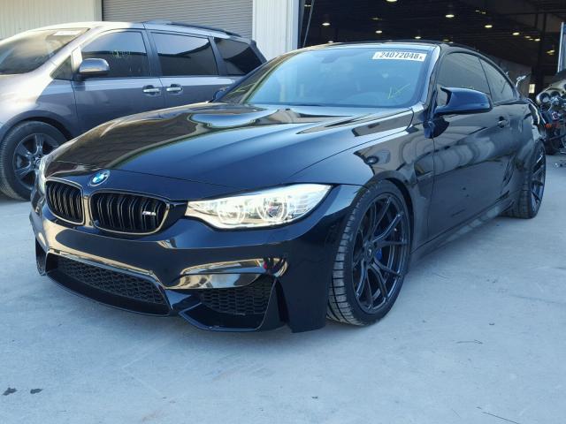 WBS3R9C50FK330676 - 2015 BMW M4 BLACK photo 2
