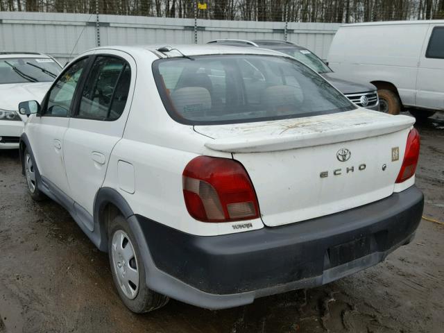 JTDBT1235Y0063104 - 2000 TOYOTA ECHO WHITE photo 3