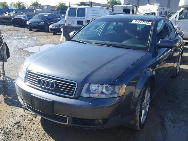 WAUJC68E43A213253 - 2003 AUDI A4 1.8T GRAY photo 2