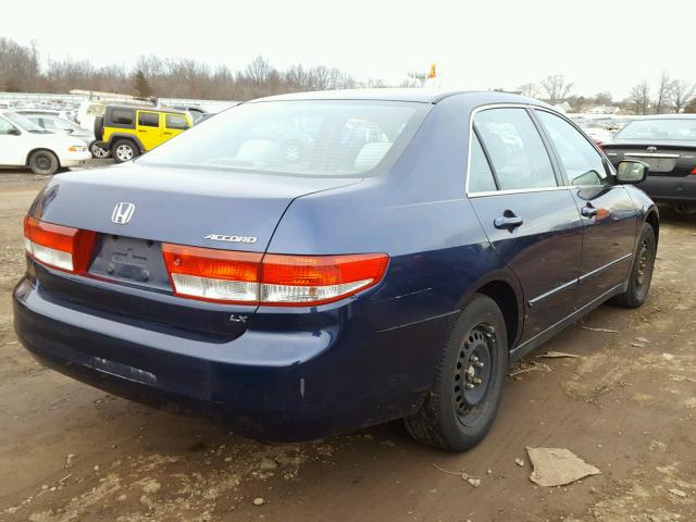 1HGCM56344A062373 - 2004 HONDA ACCORD LX BLUE photo 4