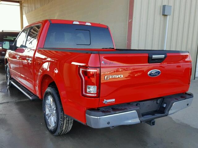 1FTEW1CP4HKC28120 - 2017 FORD F150 SUPER RED photo 3