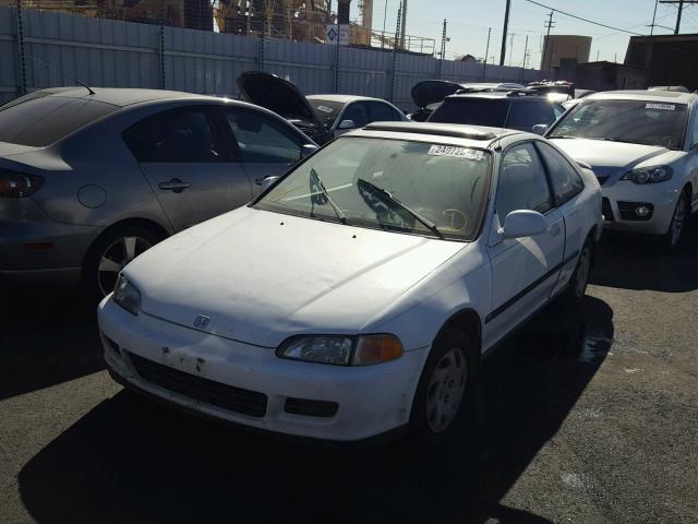 1HGEJ126XPL042096 - 1993 HONDA CIVIC EX WHITE photo 2