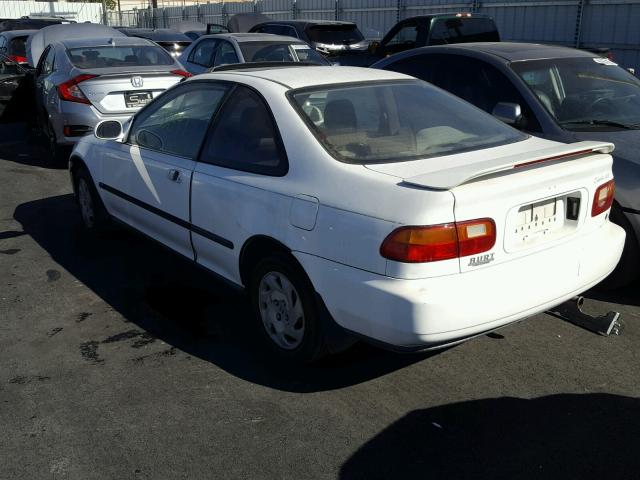 1HGEJ126XPL042096 - 1993 HONDA CIVIC EX WHITE photo 3