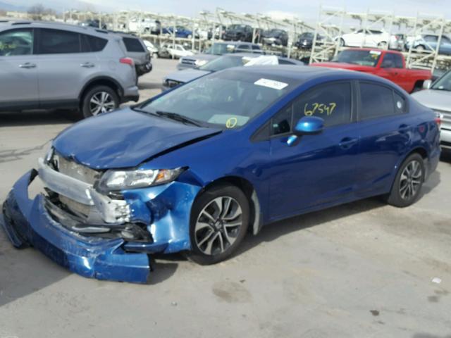 19XFB2F98DE064046 - 2013 HONDA CIVIC EXL Mavi foto 2