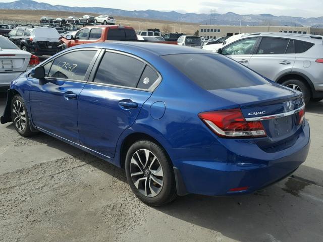 19XFB2F98DE064046 - 2013 HONDA CIVIC EXL Mavi foto 3