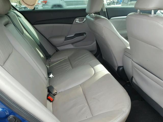 19XFB2F98DE064046 - 2013 HONDA CIVIC EXL Mavi foto 6