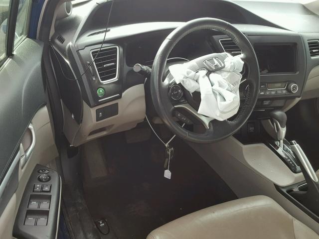 19XFB2F98DE064046 - 2013 HONDA CIVIC EXL Mavi foto 9
