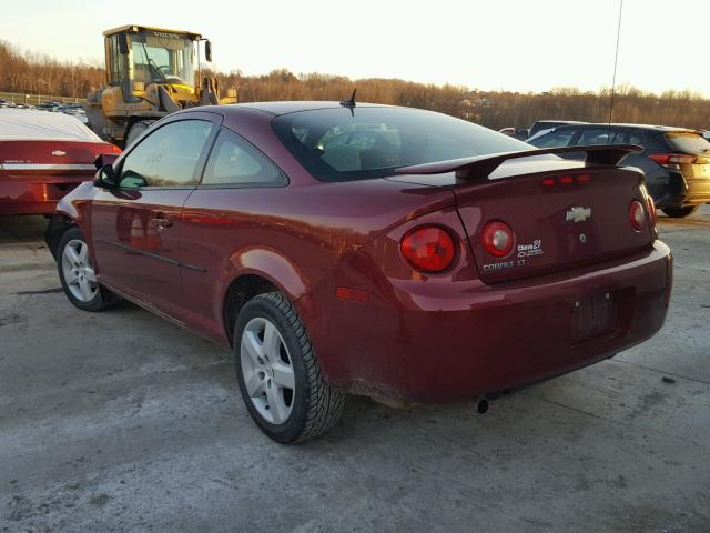 1G1AL18F687142729 - 2008 CHEVROLET COBALT LT BURGUNDY photo 3