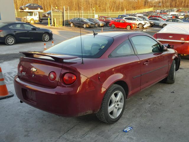 1G1AL18F687142729 - 2008 CHEVROLET COBALT LT BURGUNDY photo 4