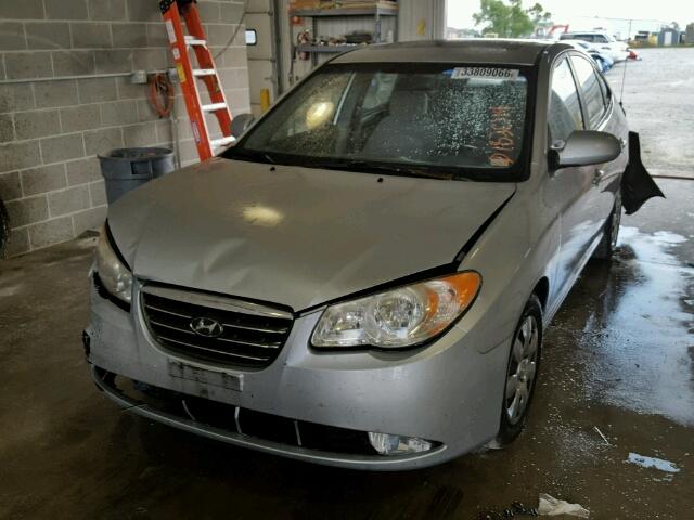 KMHDU46D77U037925 - 2007 HYUNDAI ELANTRA GL SILVER photo 2