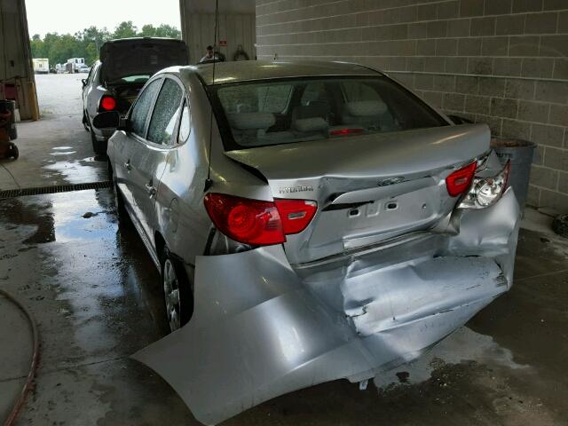 KMHDU46D77U037925 - 2007 HYUNDAI ELANTRA GL SILVER photo 3