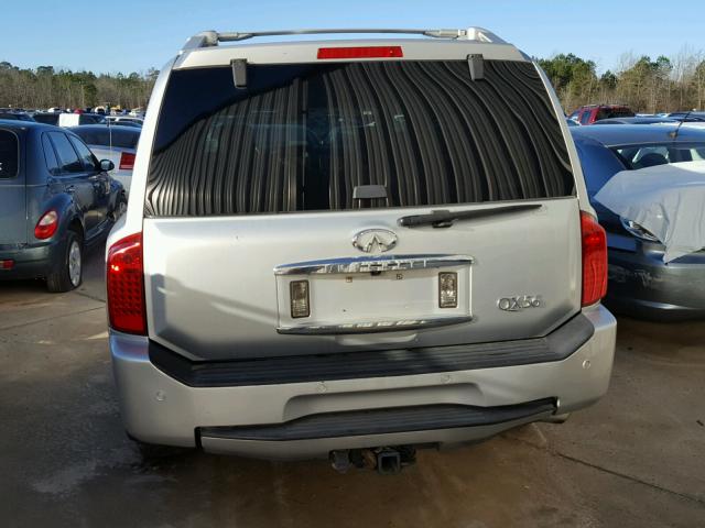 5N3AA08C44N810369 - 2004 INFINITI QX56 SILVER photo 10