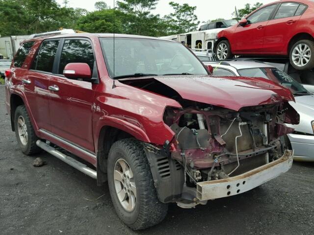 JTEBU5JR7A5019653 - 2010 TOYOTA 4RUNNER SR RED photo 1