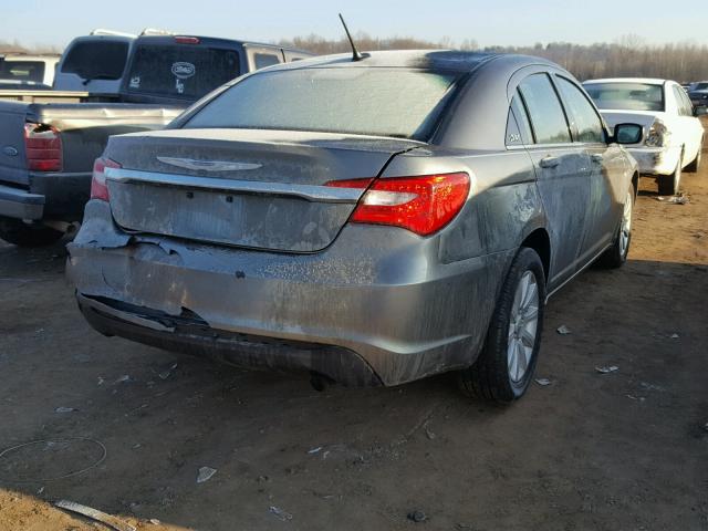 1C3CCBBB1DN745254 - 2013 CHRYSLER 200 TOURIN GRAY photo 4