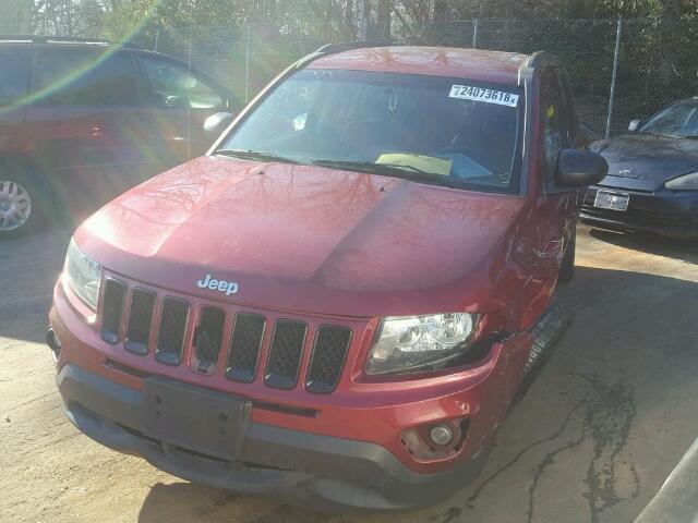 1C4NJDEB0DD236229 - 2013 JEEP COMPASS LA BURGUNDY photo 2