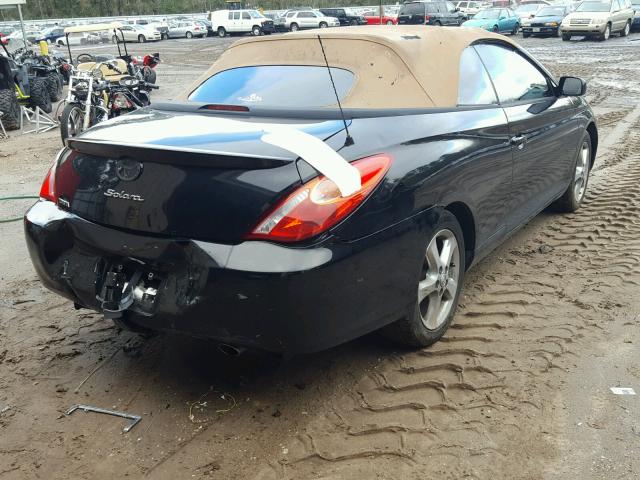 4T1FA38P86U074368 - 2006 TOYOTA CAMRY SOLA BLACK photo 4