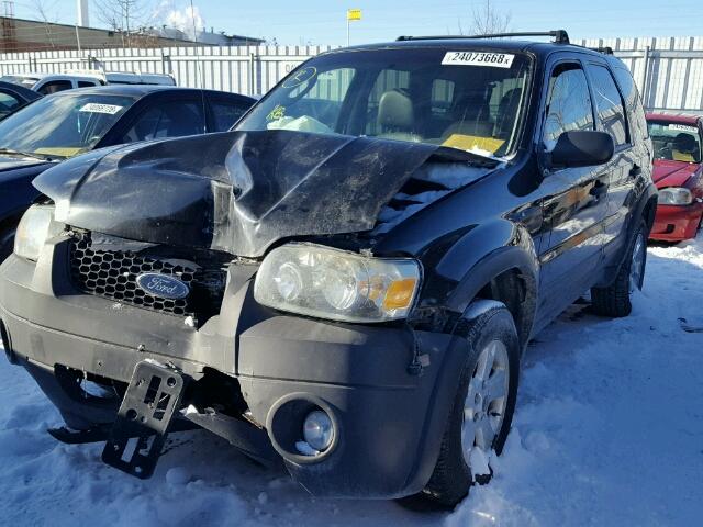 1FMYU03187KA73431 - 2007 FORD ESCAPE XLT BLACK photo 2