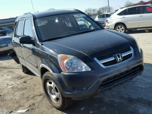 JHLRD68494C007252 - 2004 HONDA CR-V LX BLACK photo 1