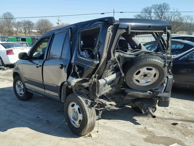 JHLRD68494C007252 - 2004 HONDA CR-V LX BLACK photo 3