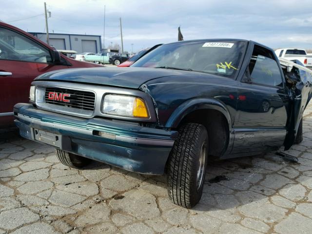 1GTCS1445TK530936 - 1996 GMC SONOMA GREEN photo 2