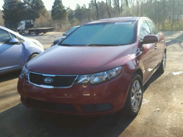 KNAFU4A23B5395851 - 2011 KIA FORTE EX RED photo 2