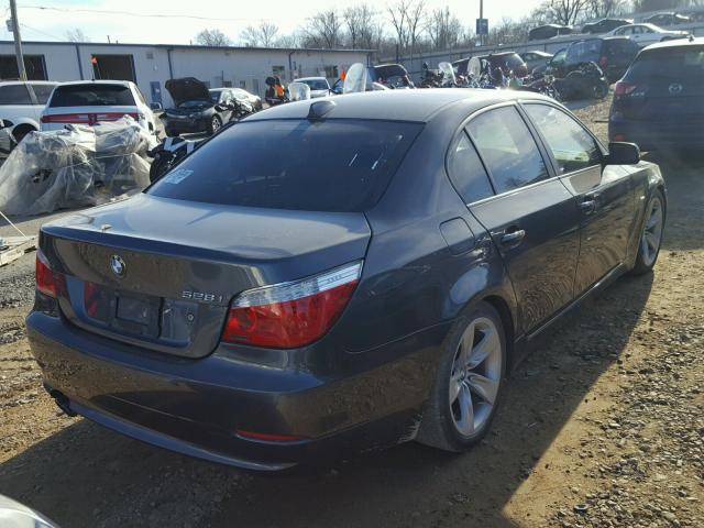 WBANU53508C114599 - 2008 BMW 528 I BLACK photo 4