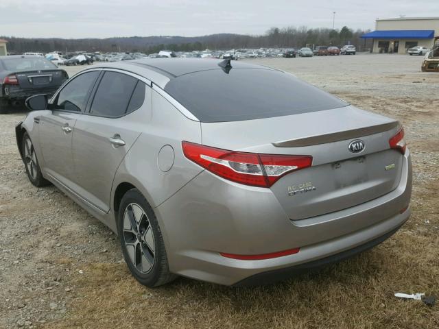 KNAGM4AD1D5042257 - 2013 KIA OPTIMA HYB TAN photo 3