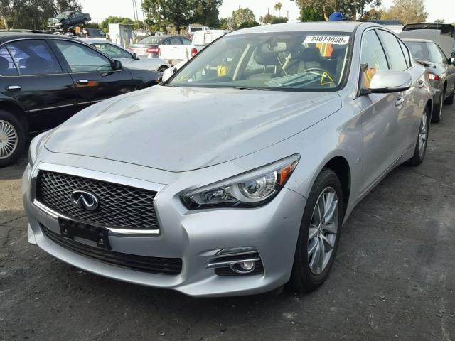 JN1CV7AP7GM202407 - 2016 INFINITI Q50 BASE SILVER photo 2