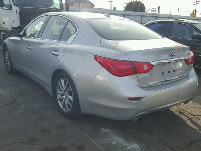 JN1CV7AP7GM202407 - 2016 INFINITI Q50 BASE Plata foto 3