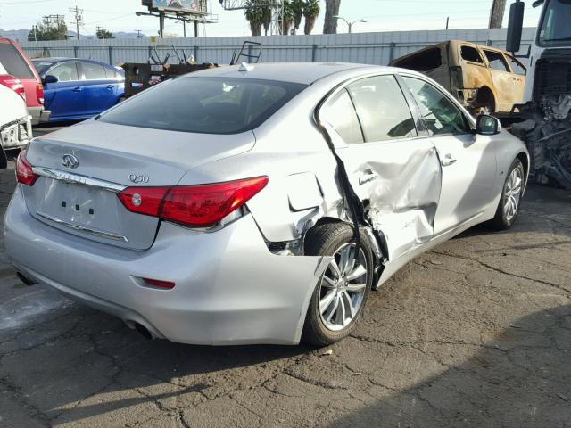 JN1CV7AP7GM202407 - 2016 INFINITI Q50 BASE SILVER photo 4