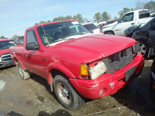 1FTYR10U72PB70917 - 2002 FORD RANGER RED photo 1