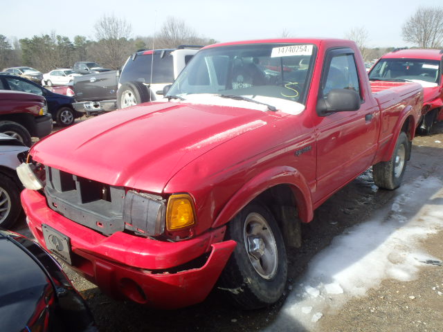 1FTYR10U72PB70917 - 2002 FORD RANGER RED photo 2