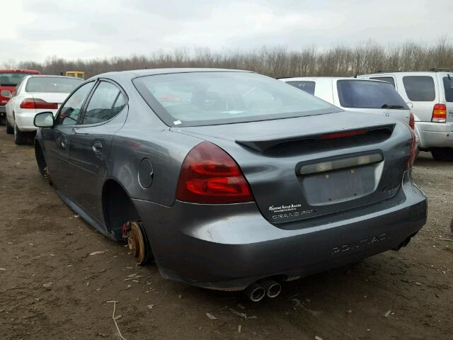 2G2WR524X41293143 - 2004 PONTIAC GRAND PRIX CHARCOAL photo 3