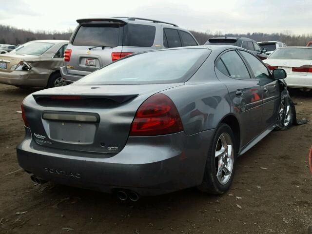 2G2WR524X41293143 - 2004 PONTIAC GRAND PRIX CHARCOAL photo 4